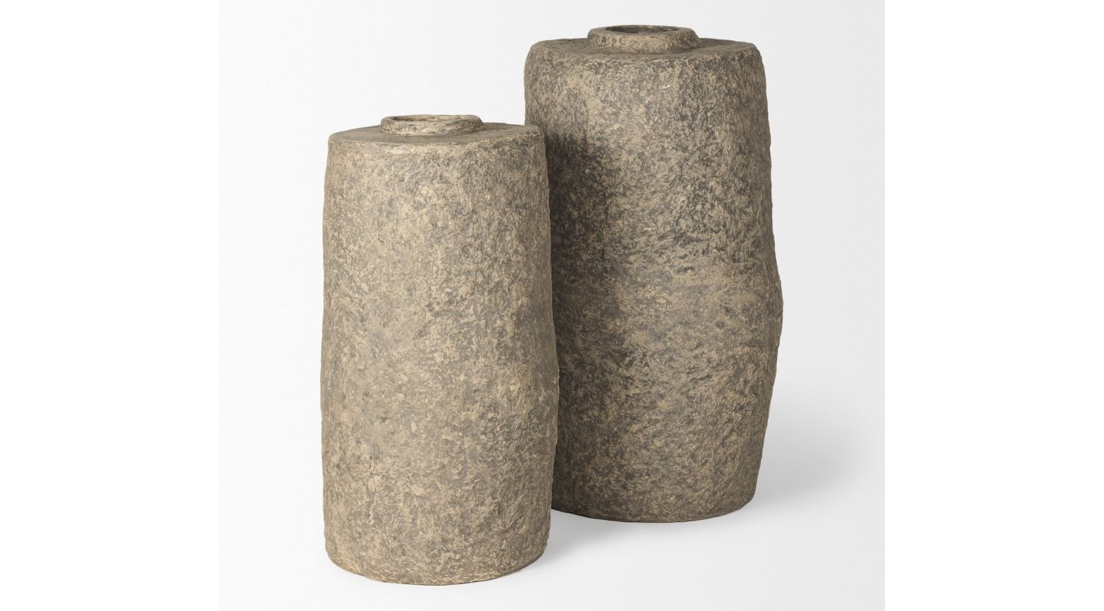 Rama Gray Paper Mache Floor Vase-Small - Image 2
