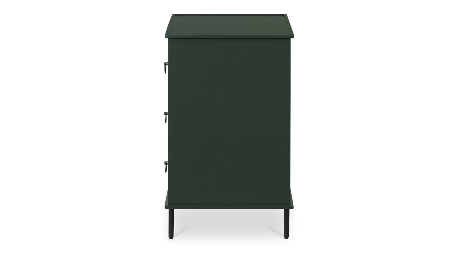 Reagan 3 Drawer Nightstand- Deep Green - Image 9