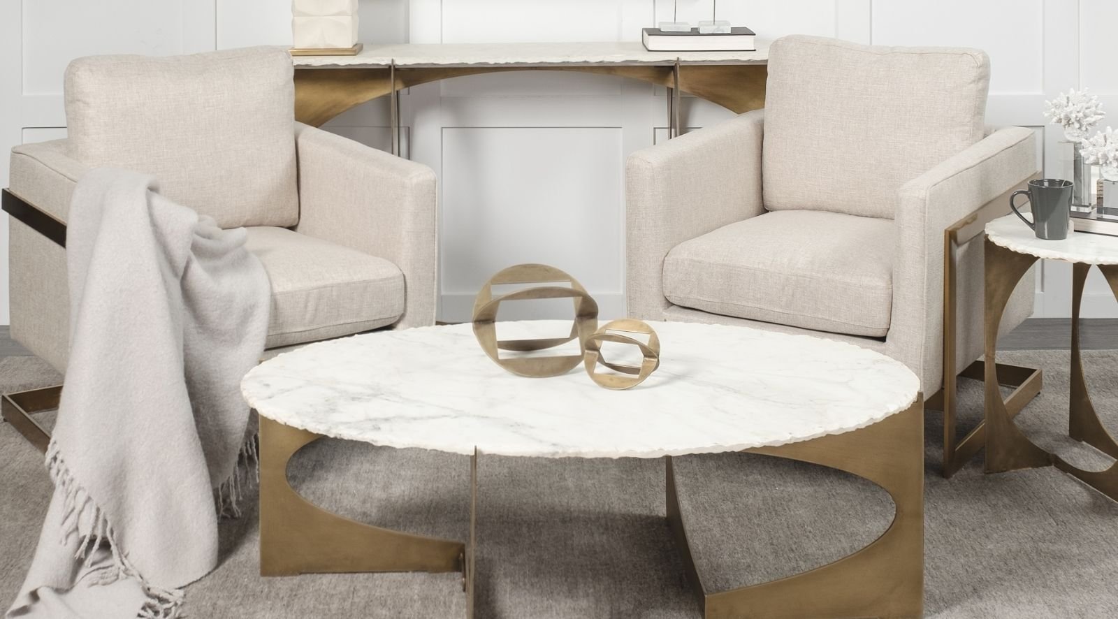 Reinhold II Side Table- Gold - Image 7