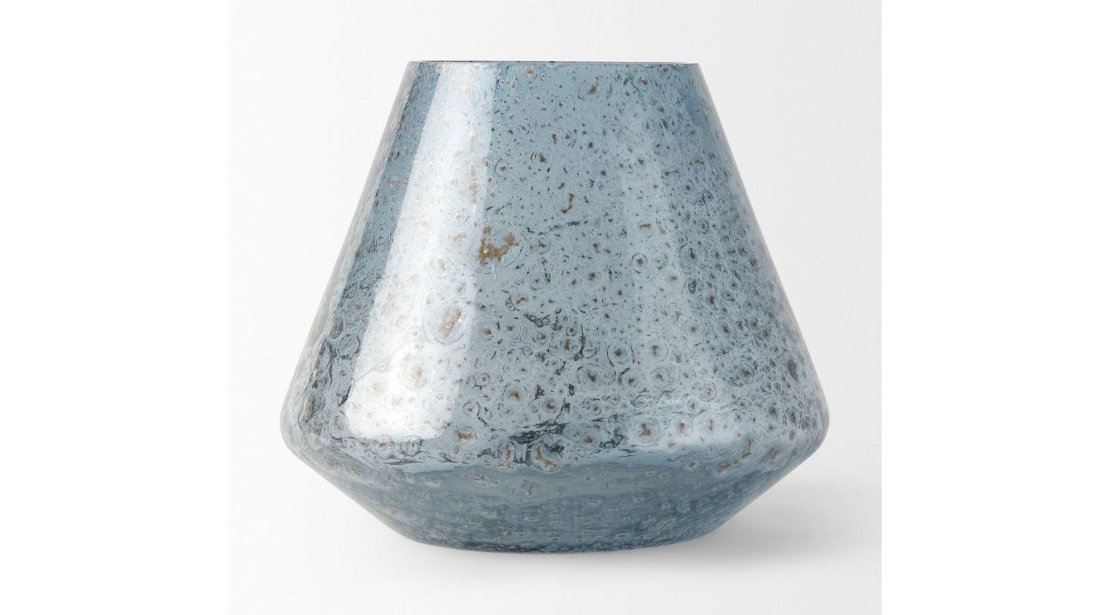 Robyn Blue Glass Vase-Small - Image 9