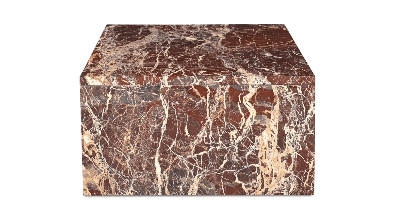 Rosa Coffee Table- Rosso Levanto Marble - Image 5