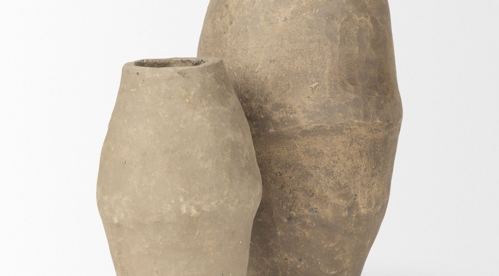 Rundal Gray Paper Mache Vase-Small - Image 10