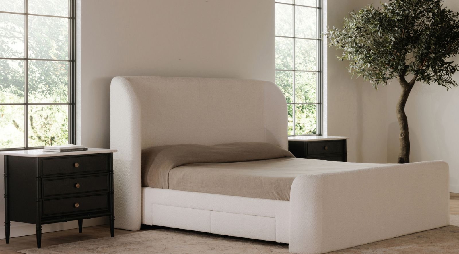 SOPHIA KING BED- CREAM - Image 2