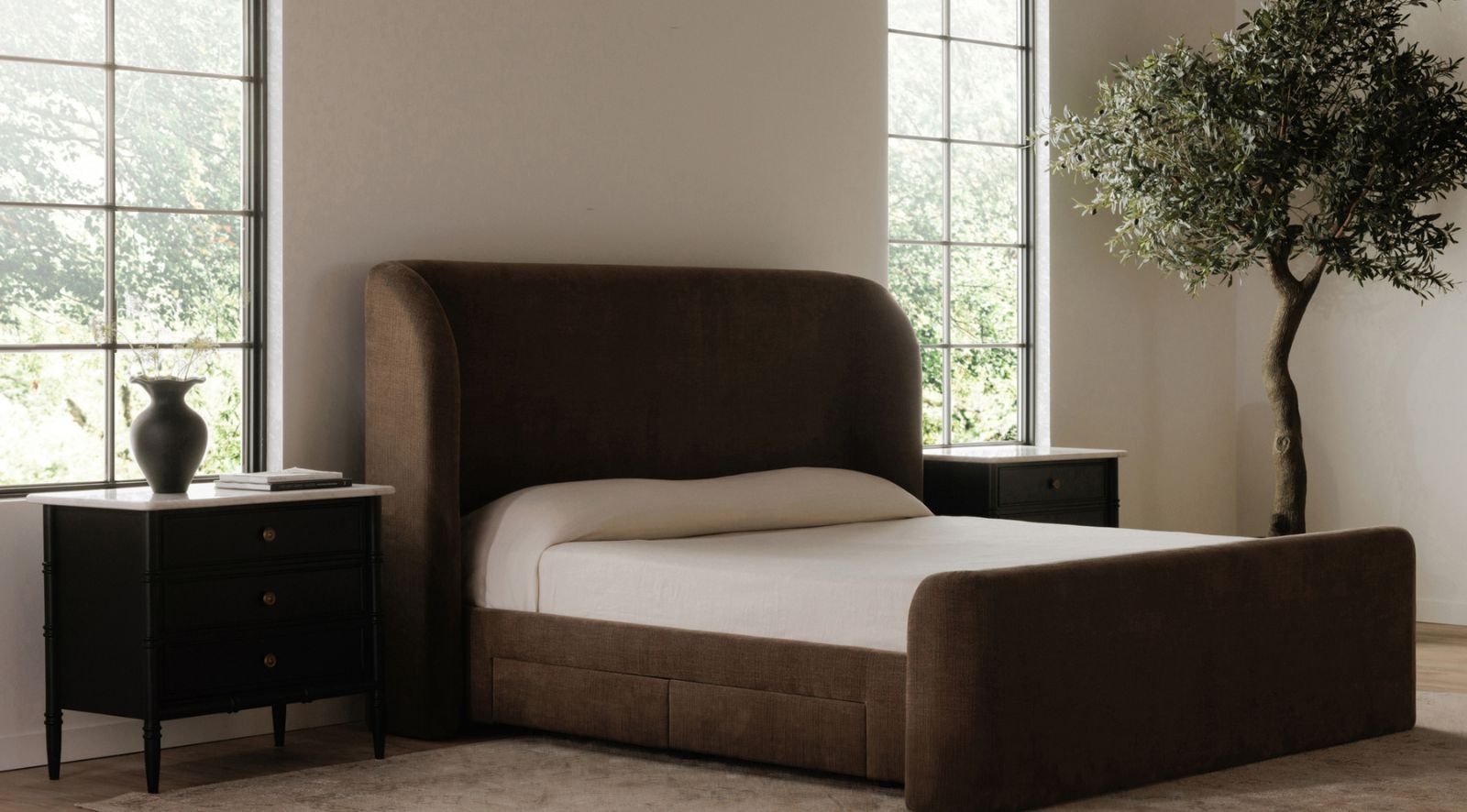 SOPHIA QUEEN BED- BROWN - Image 2