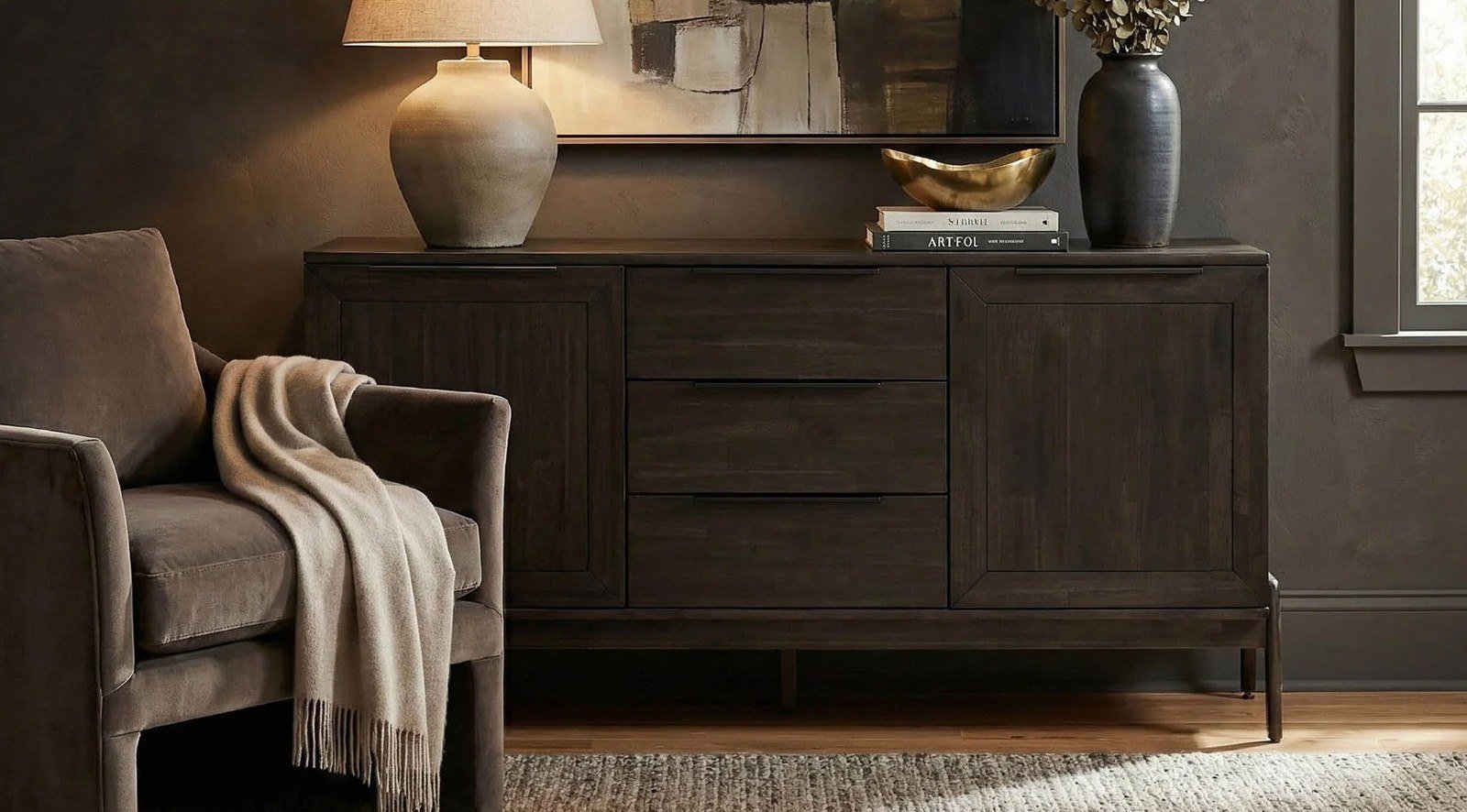 Brunette Sideboard - Antique Black - Image 7