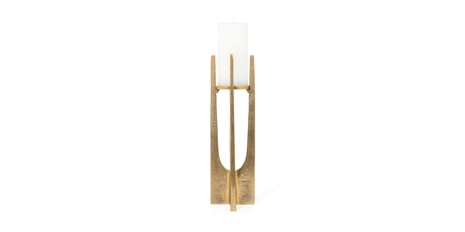 Skye Candle Holder, Large Gold - Image 2