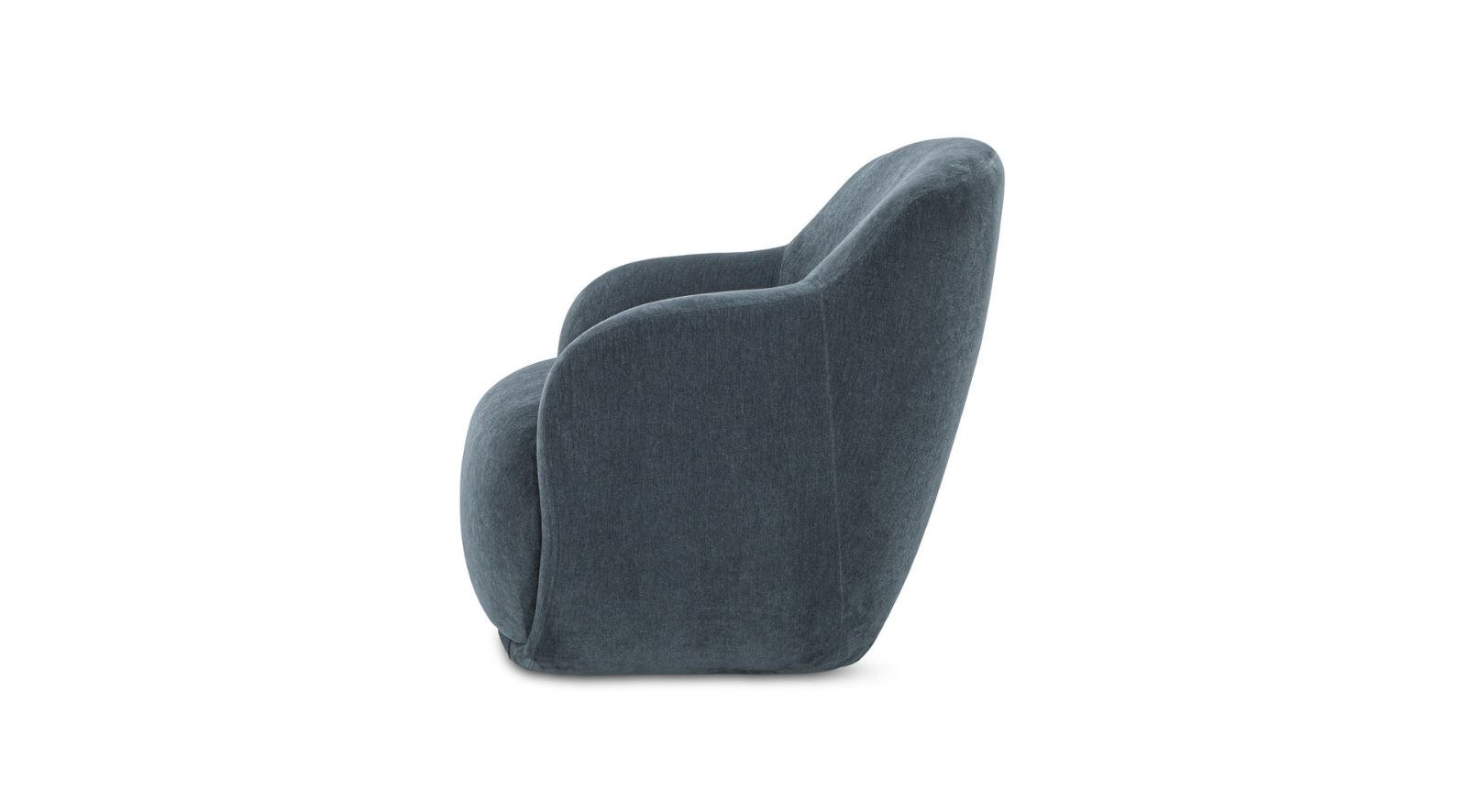 Stevie Lounge Chair- Slate Blue - Image 5