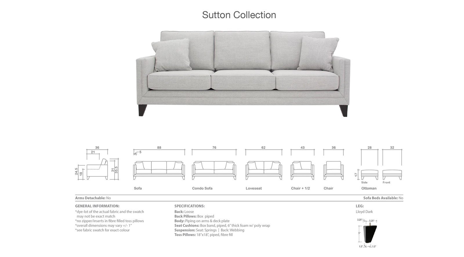 Sutton Sofa - Image 4