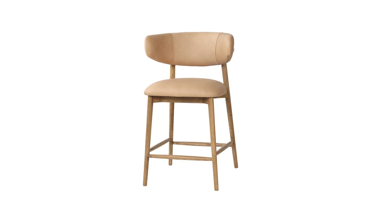 Windsor Counter Stool - Tan Leather
