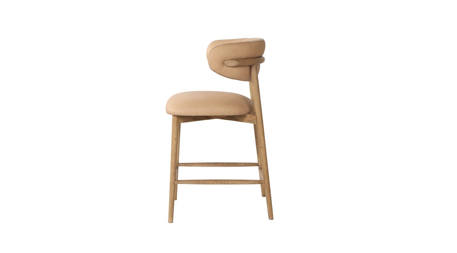 Windsor Counter Stool - Tan Leather - Image 4