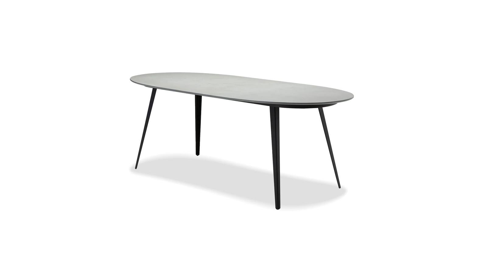 Tulum Oval Dining Table Grey