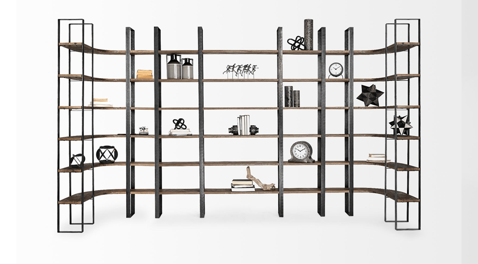 Taunton II- DARK BROWN Shelving Unit - Image 11