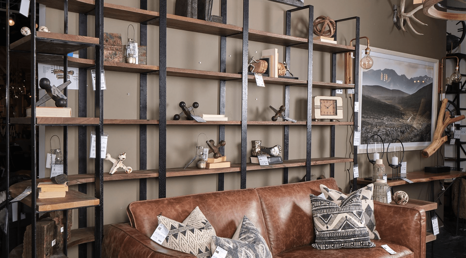 Taunton II- DARK BROWN Shelving Unit - Image 2