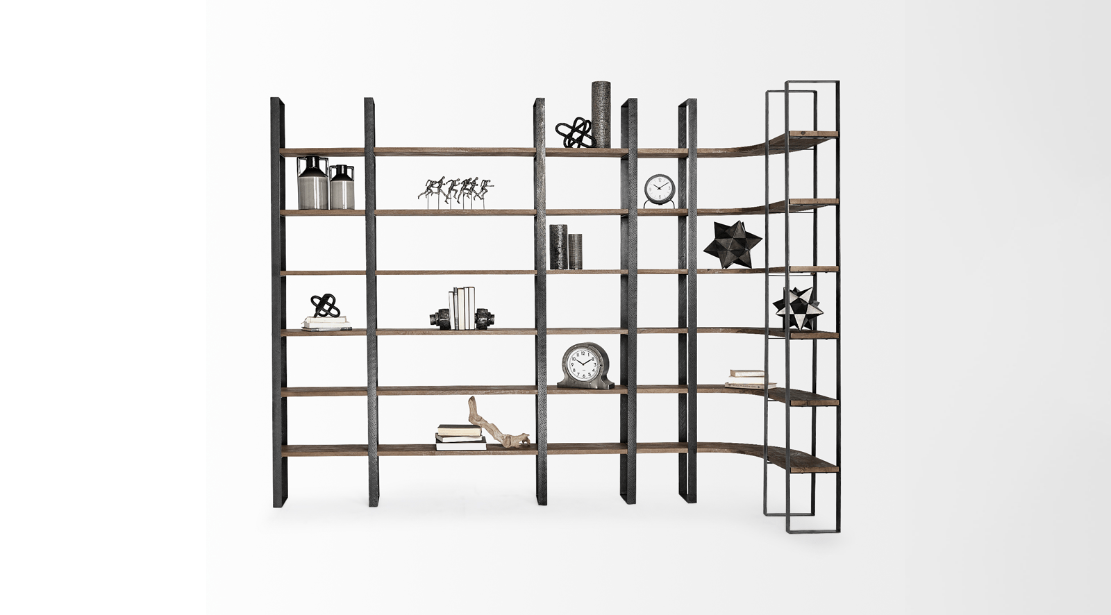 Taunton II- DARK BROWN Shelving Unit - Image 3