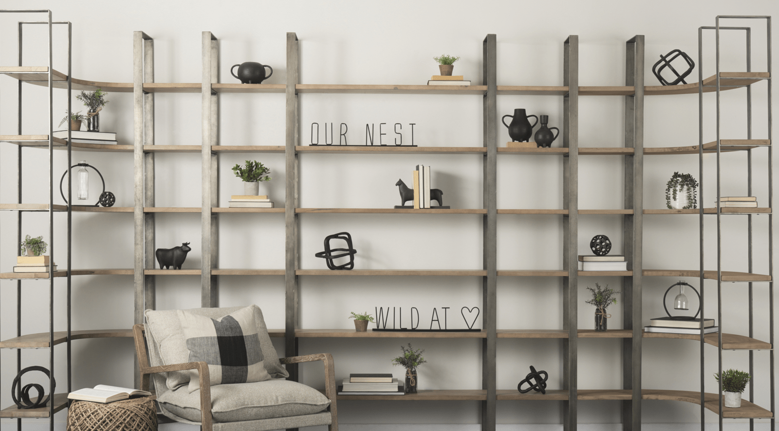 Taunton- MEDIUM BROWN Shelving Unit - Image 8