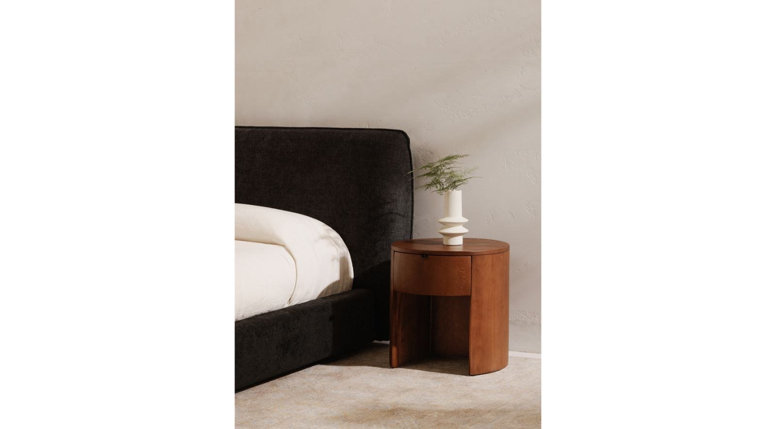 Theo One Drawer Nightstand- Brown - Image 5