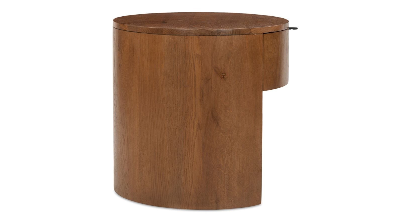 Theo One Drawer Nightstand- Brown - Image 3