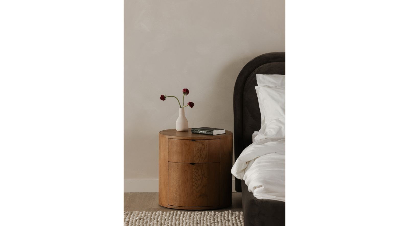 Theo Two Drawer Nightstand- Natural - Image 11