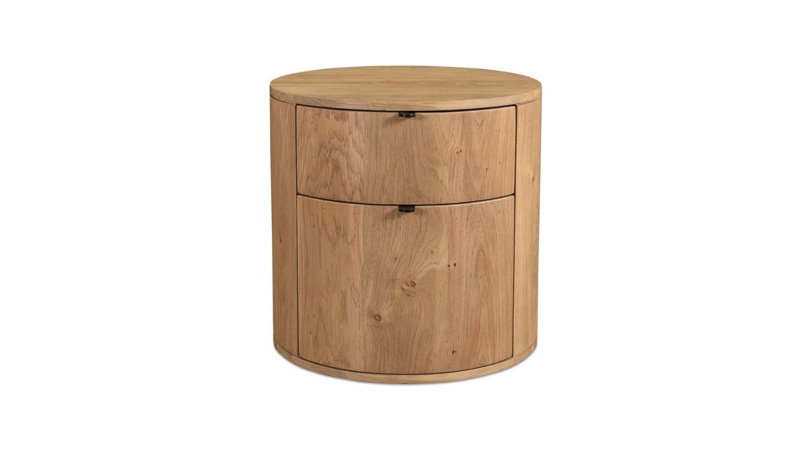 Theo Two Drawer Nightstand- Natural - Image 3