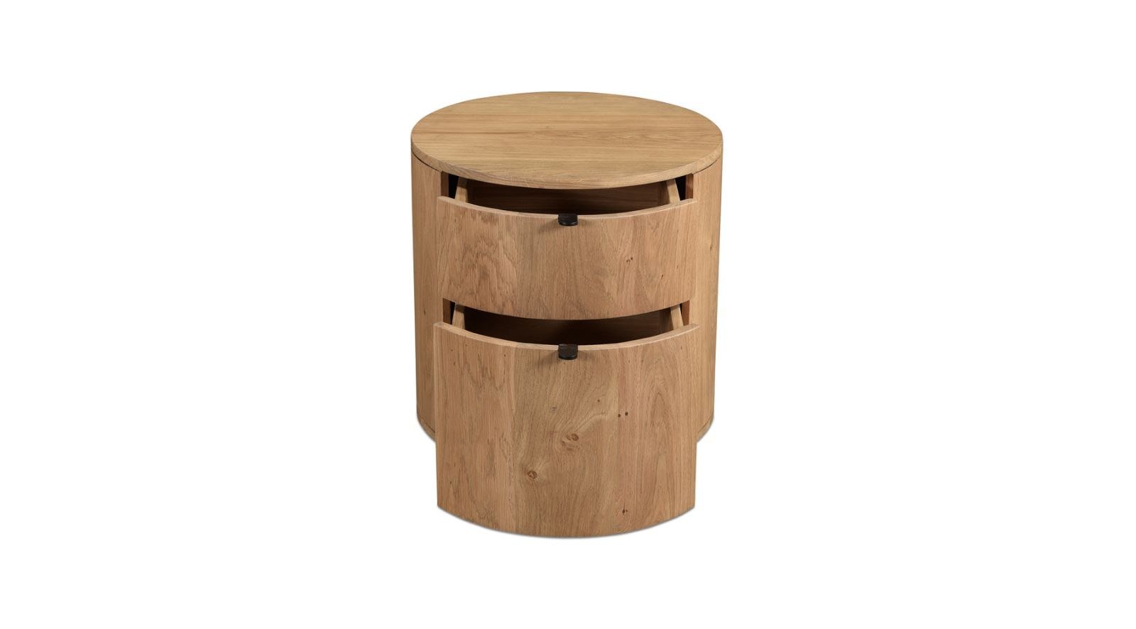 Theo Two Drawer Nightstand- Natural - Image 7