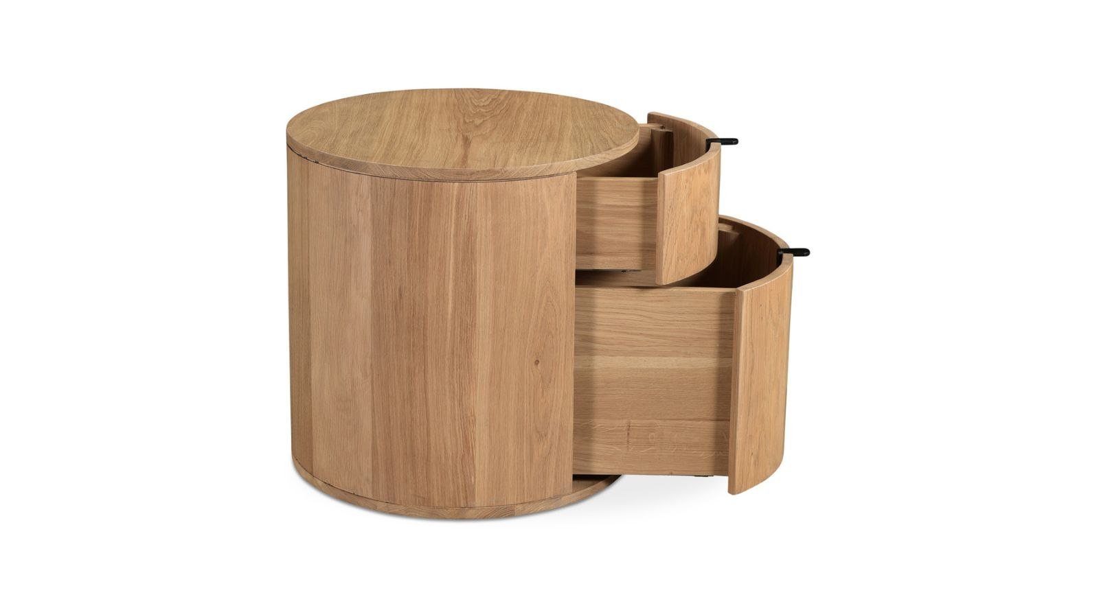 Theo Two Drawer Nightstand- Natural - Image 6