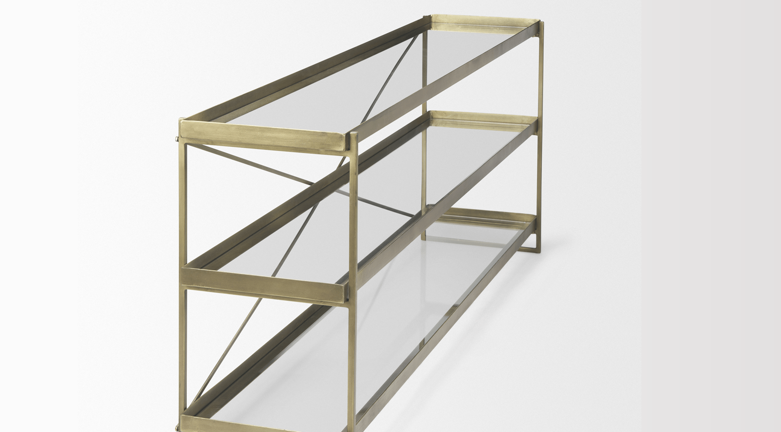 Trey - GOLD Console Table - Image 7