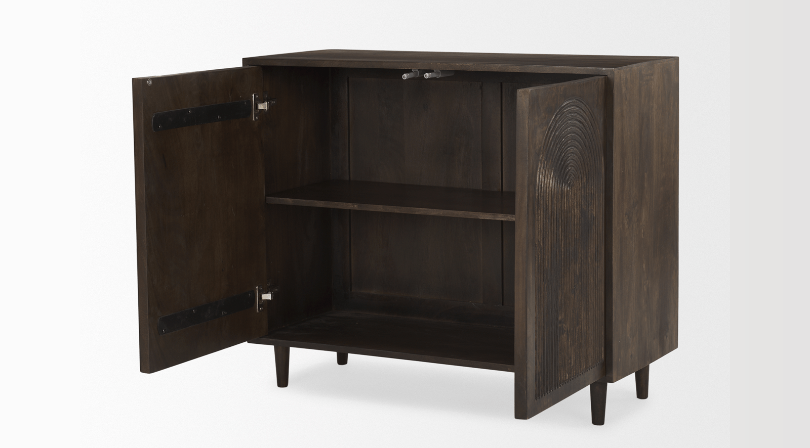 Tucker Accent Cabinet-DARK BROWN - Image 4