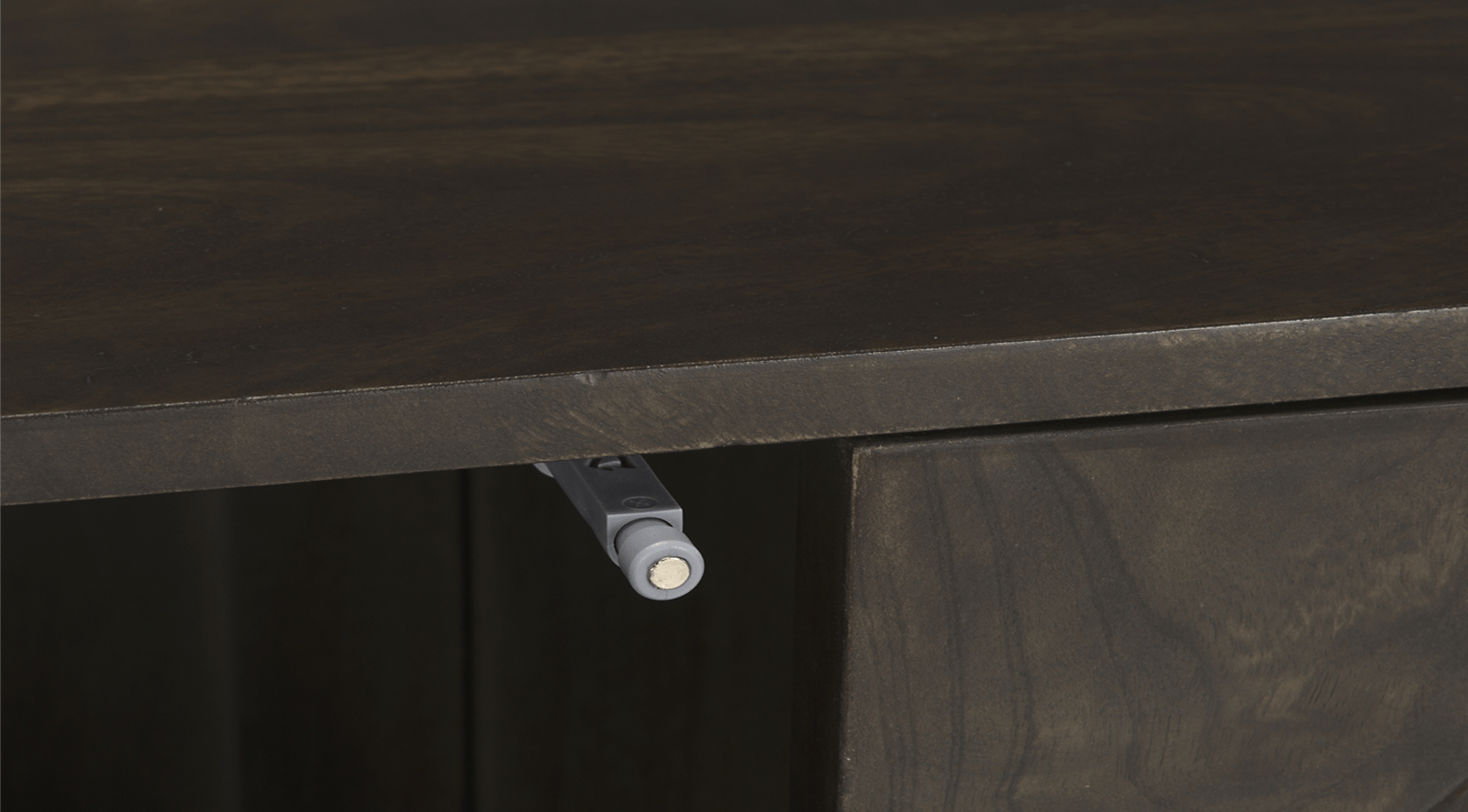 Tucker Accent Cabinet-DARK BROWN - Image 6