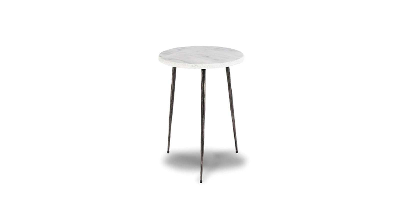Koi End Table White - Tall