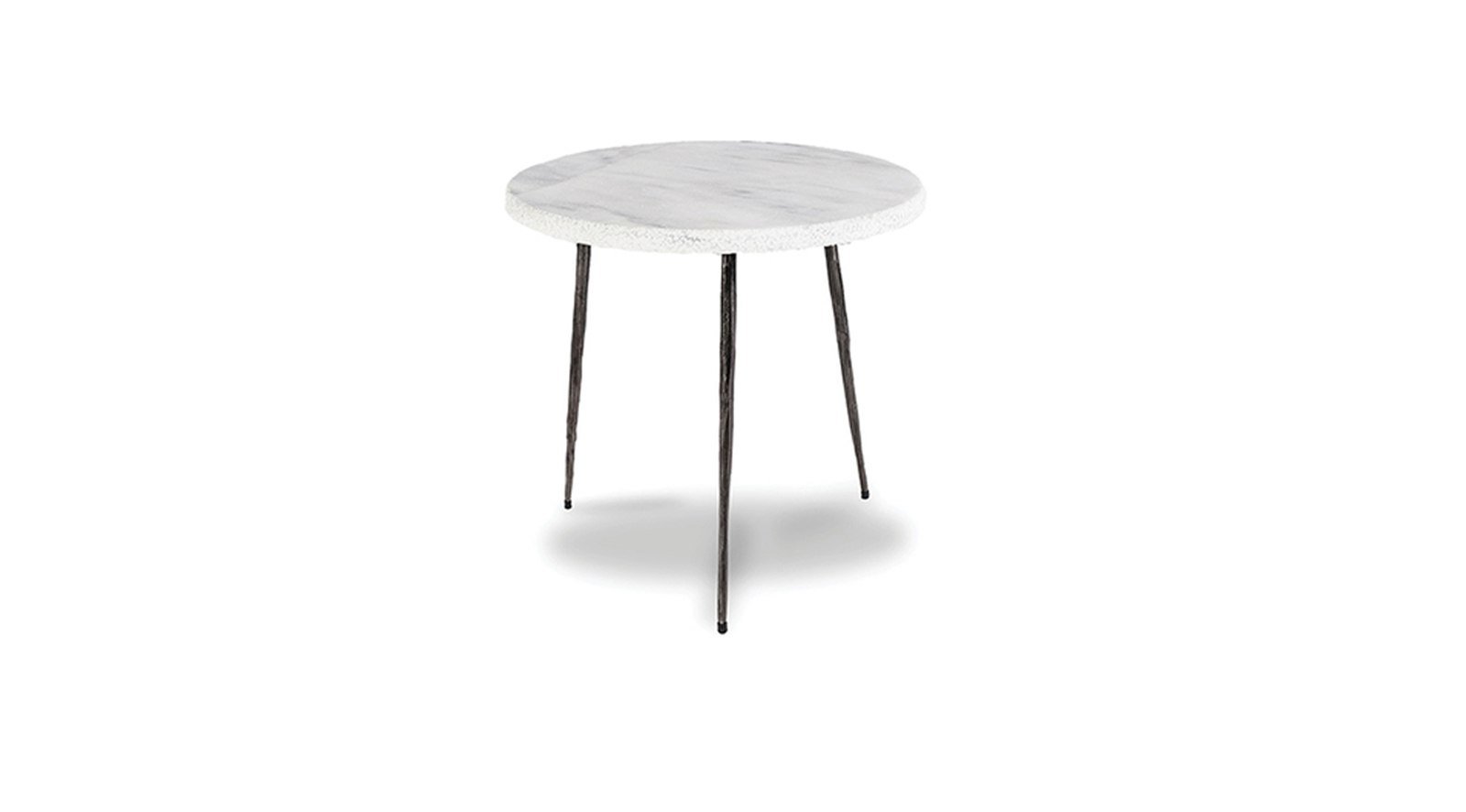 Koi End Table White - Medium