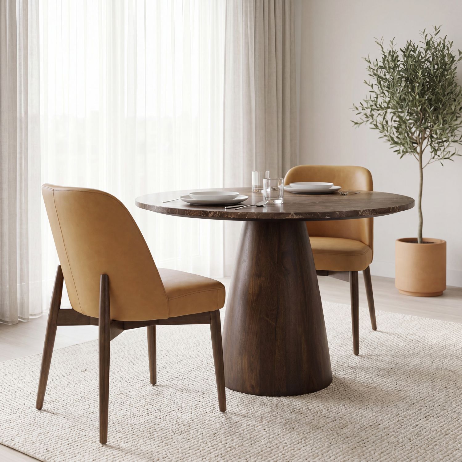 Abbie Leather Dining Chair - Image 12