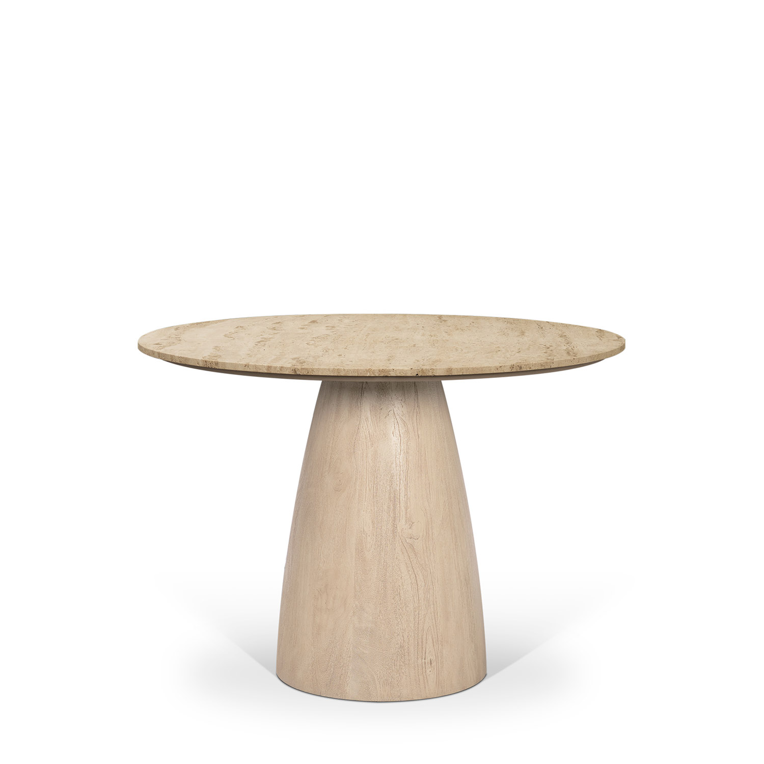 Allyson42'' Travertine Top Dining Table