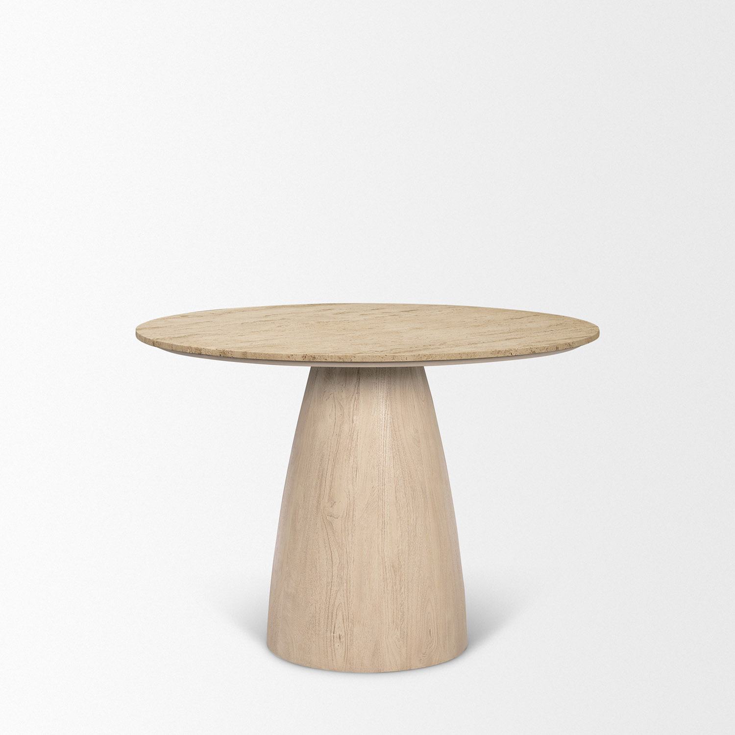 Allyson42'' Travertine Top Dining Table - Image 2