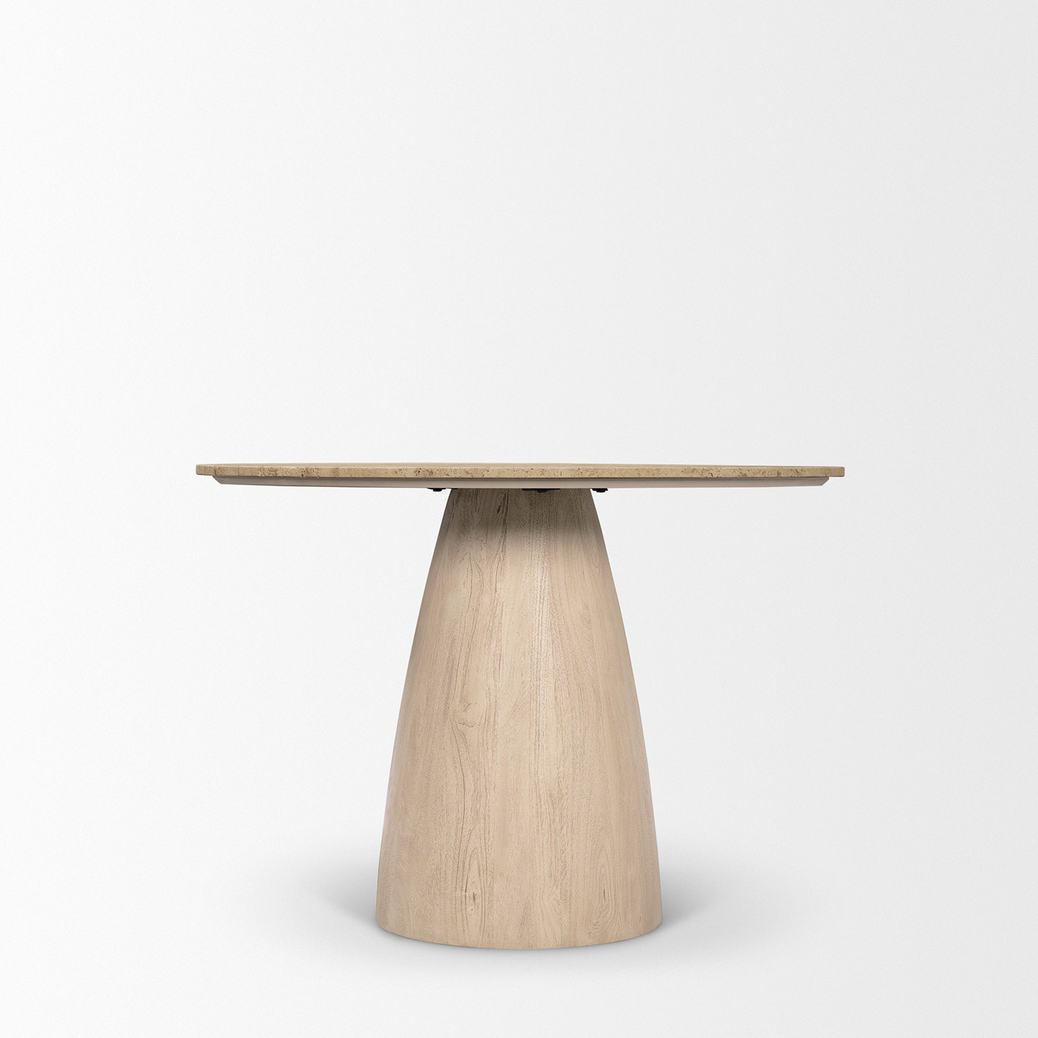 Allyson42'' Travertine Top Dining Table - Image 3