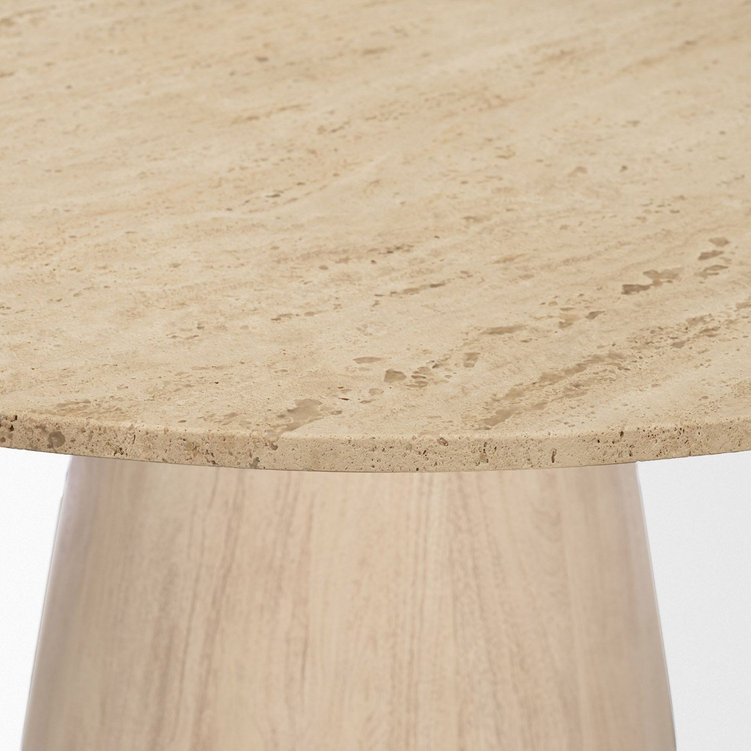 Allyson42'' Travertine Top Dining Table - Image 5