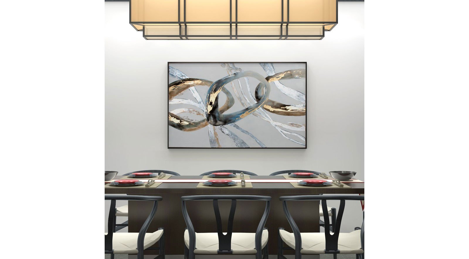 Alternation Hand Painted Canvas - Image 2