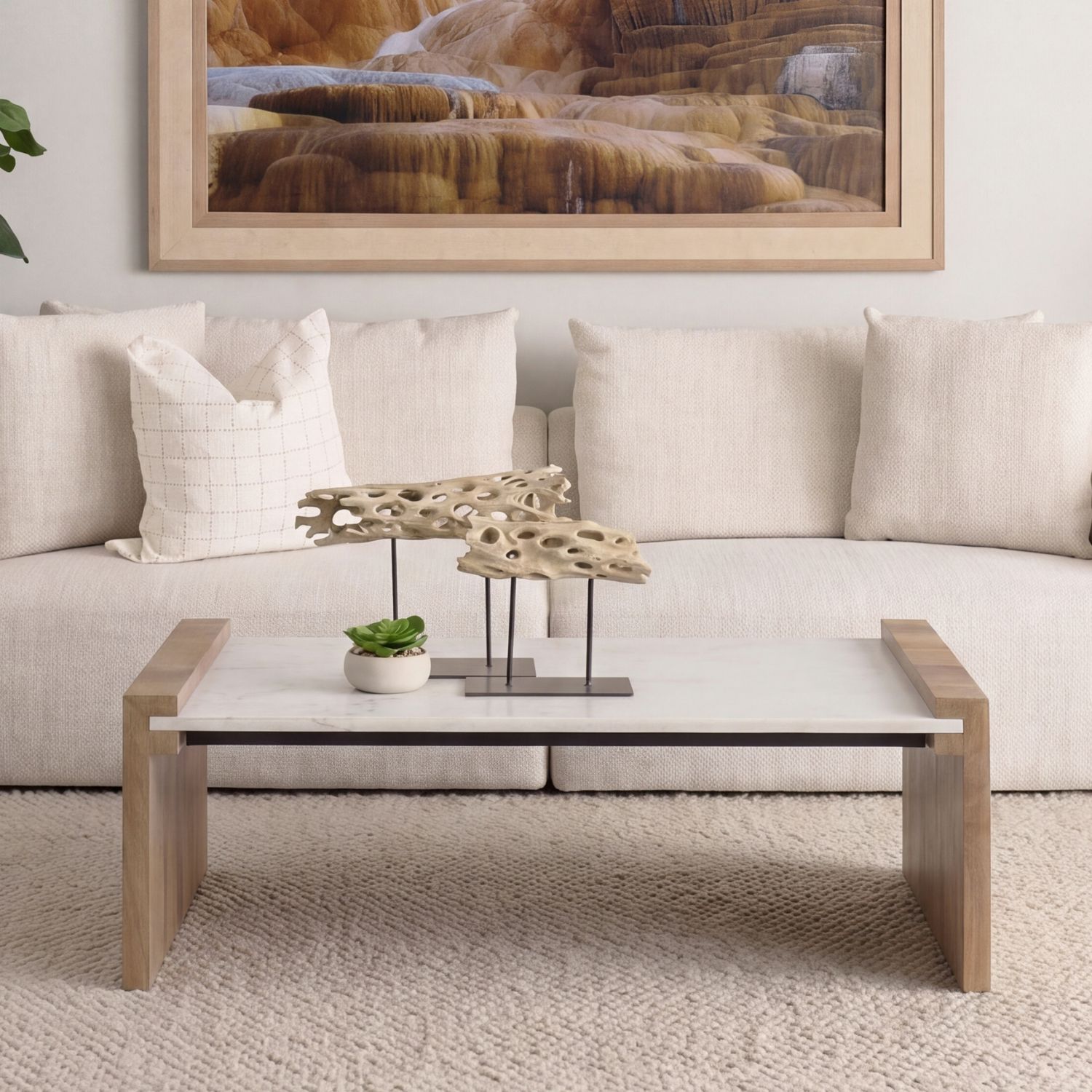 Athens Marble Coffee Table - Image 9