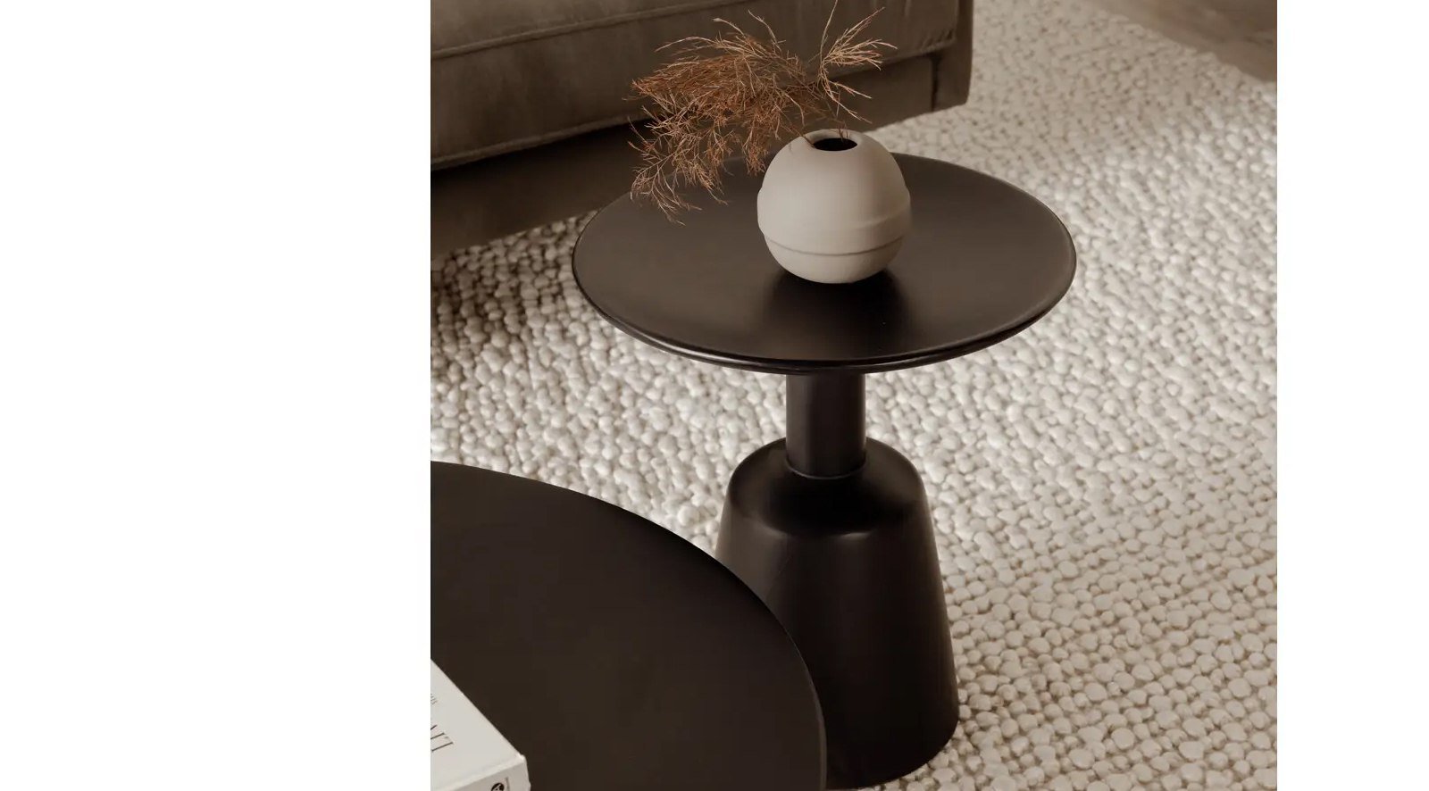 Nels End Table- Black - Image 5