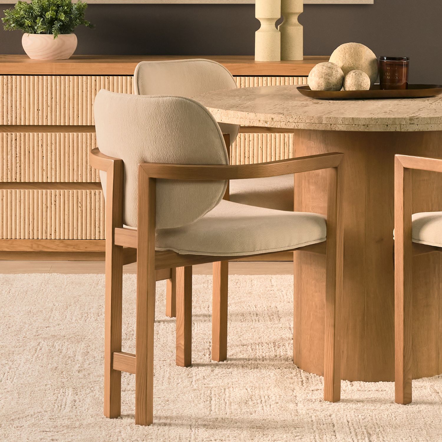 Carlisle Curved Back Dining Chair - Image 11