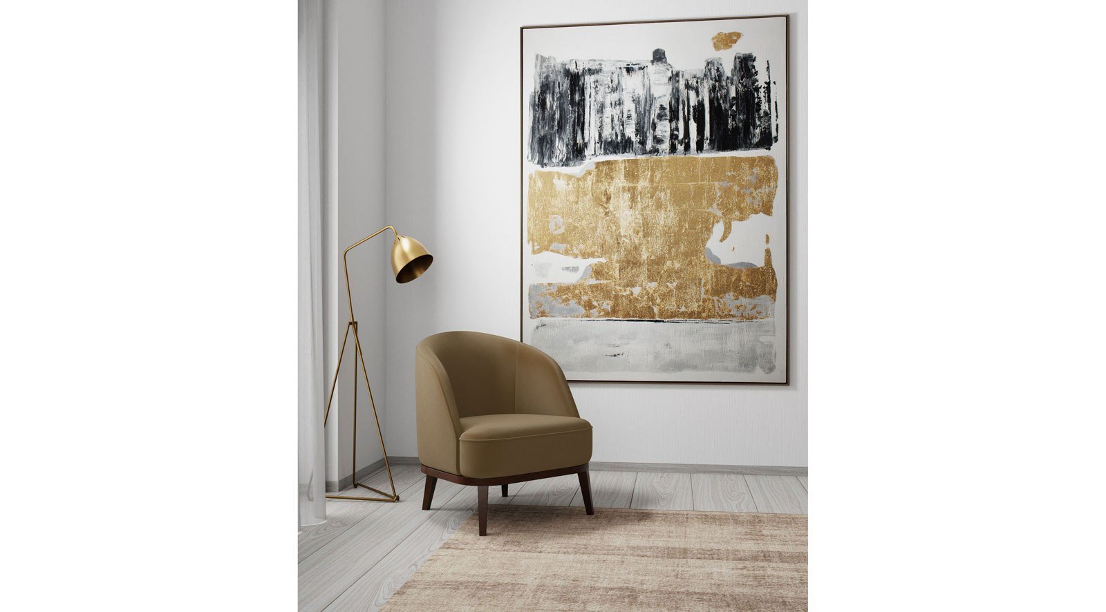 Contemplate Hand Painted Canvas - Image 5