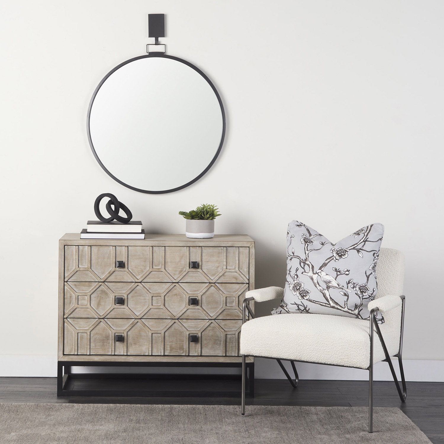Genevieve Cabinet 3 Drawers - Image 5