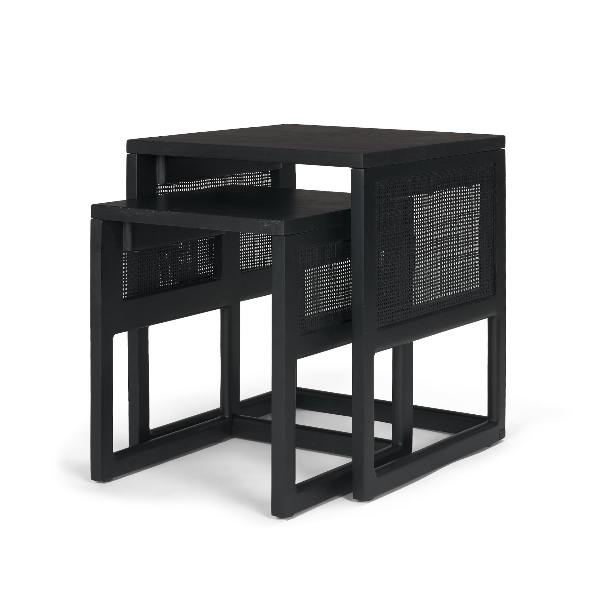 Grier Set of 2 Black Nesting Tables