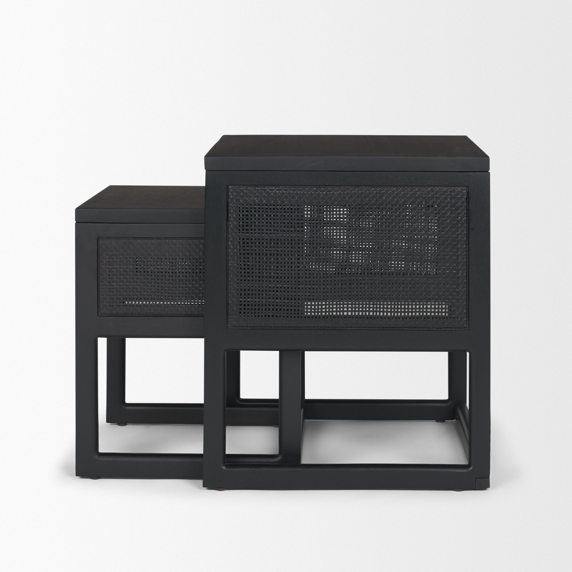 Grier Set of 2 Black Nesting Tables - Image 2