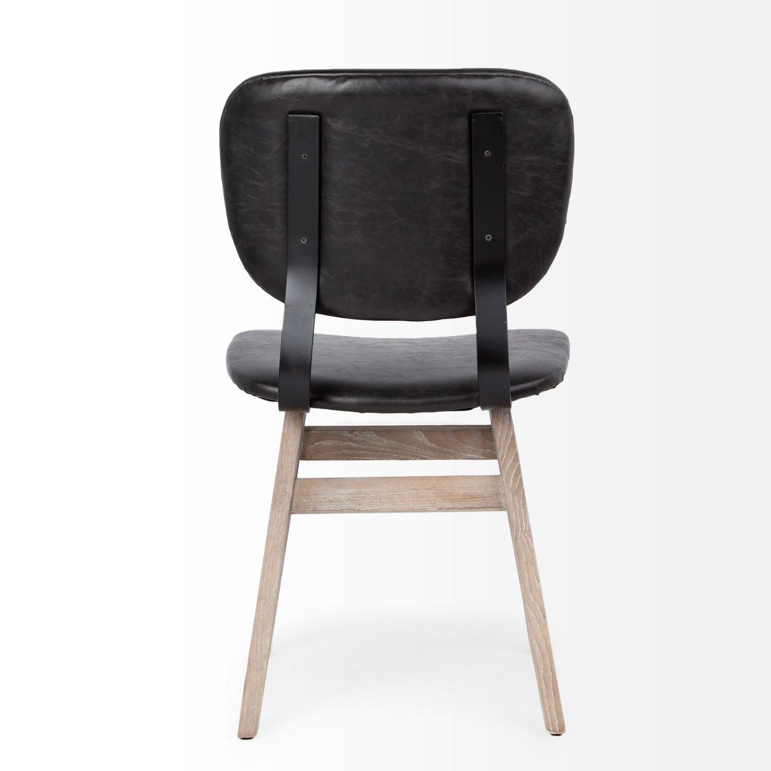 Haden Black Faux Leather Chair - Image 7