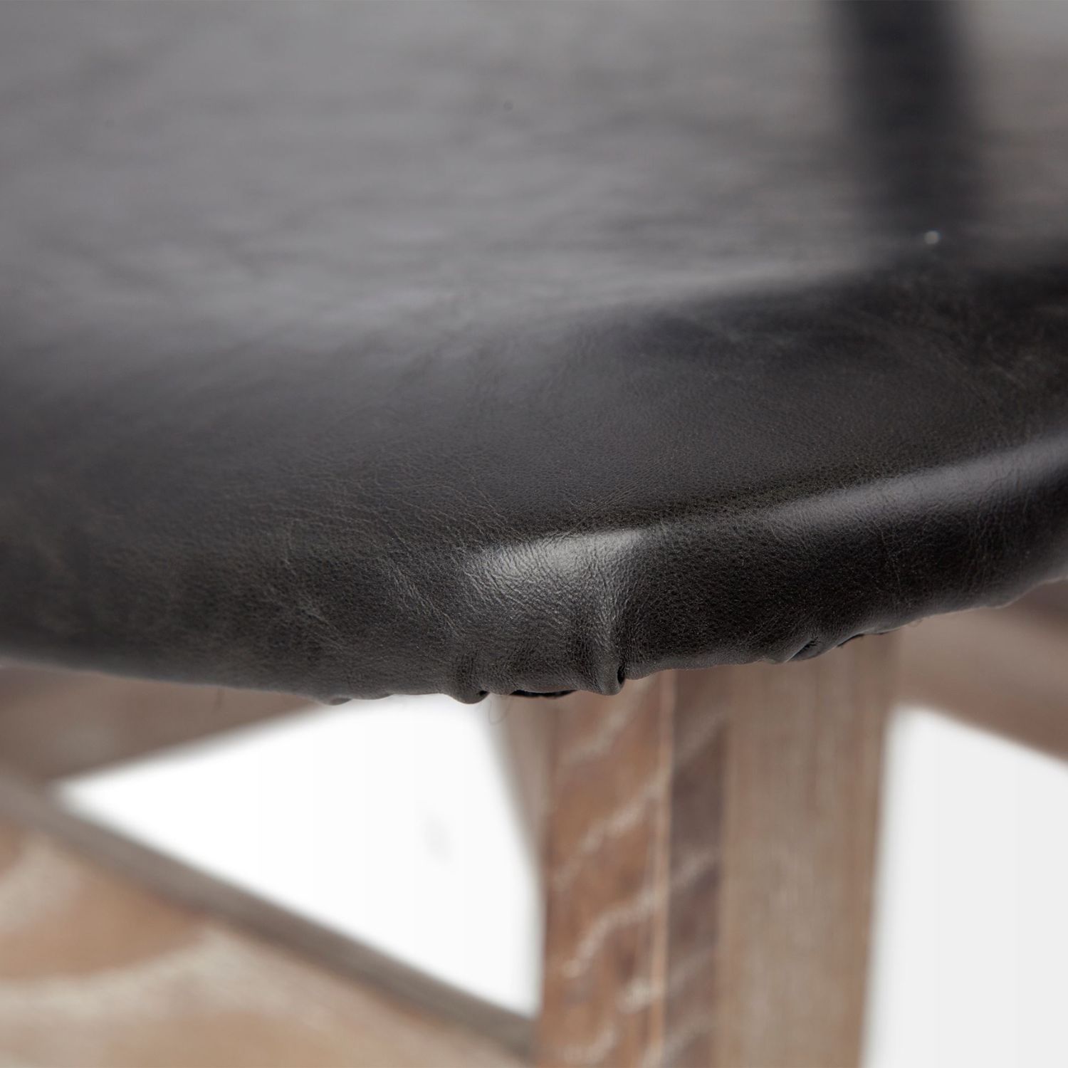 Haden Black Faux Leather Chair - Image 5