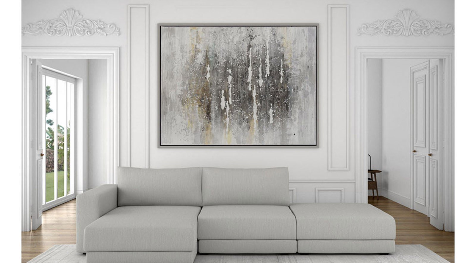 Introspection Hand Painted Canvas - Image 3