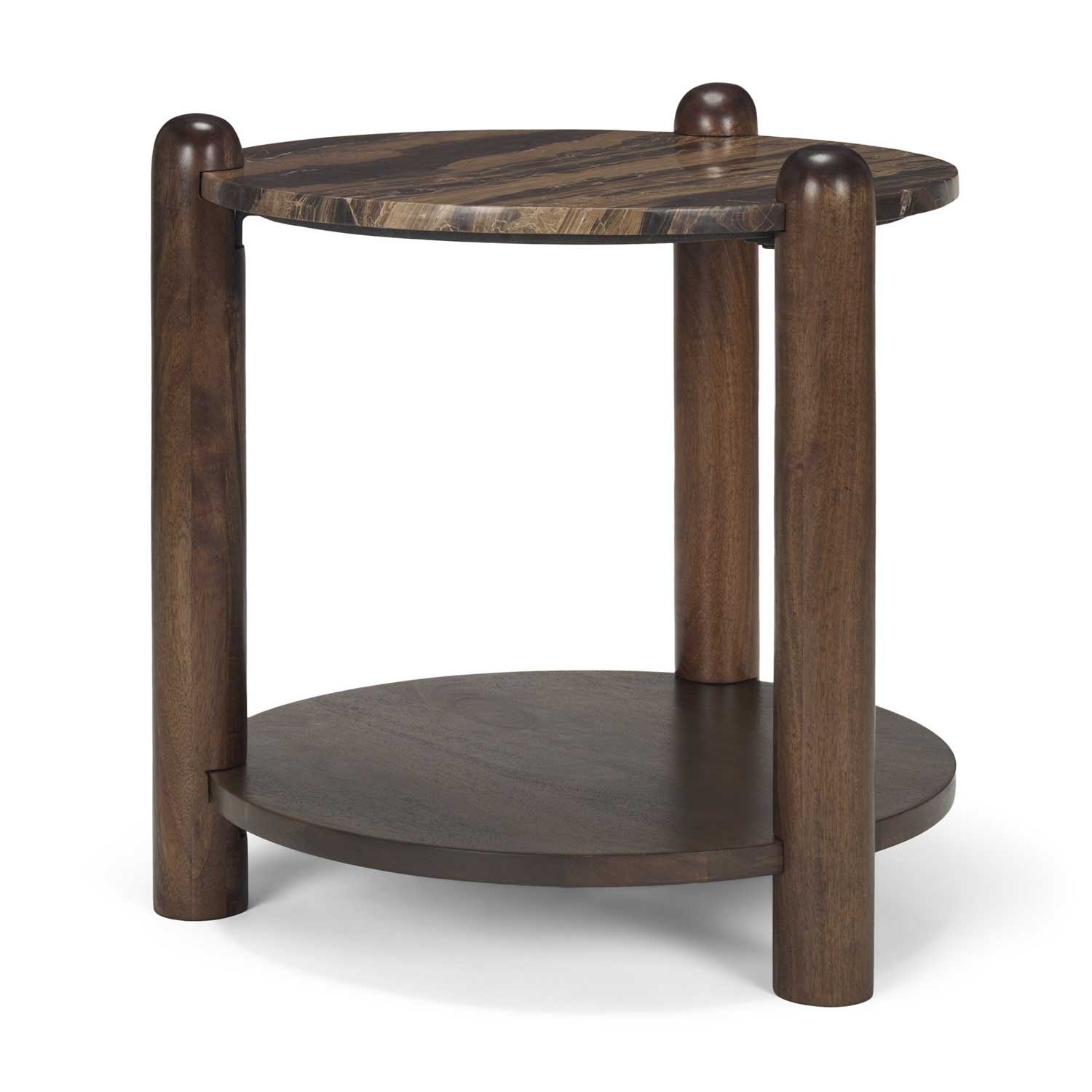 Jovia Cappuccino Side Table - Image 2