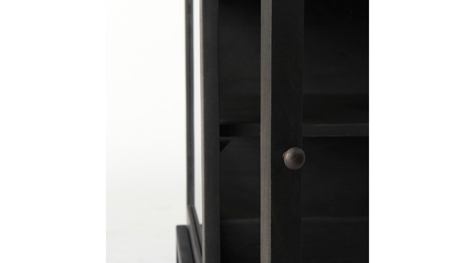 Arelius Dark Brown Wood W/ Black Metal Frame End/Side Table - Image 6