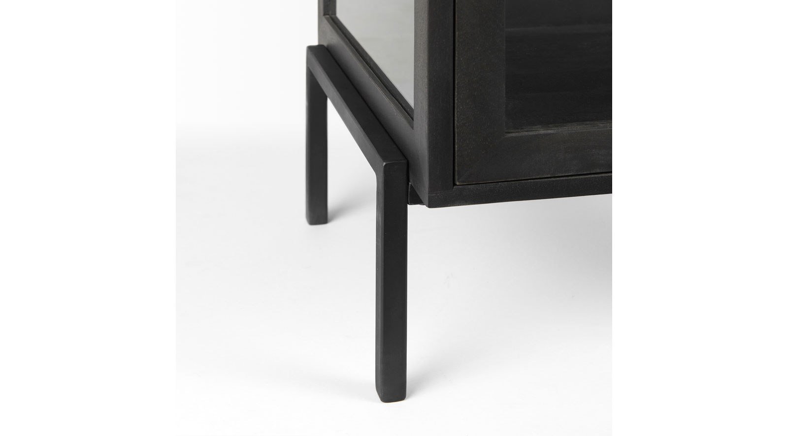Arelius Dark Brown Wood W/ Black Metal Frame End/Side Table - Image 5