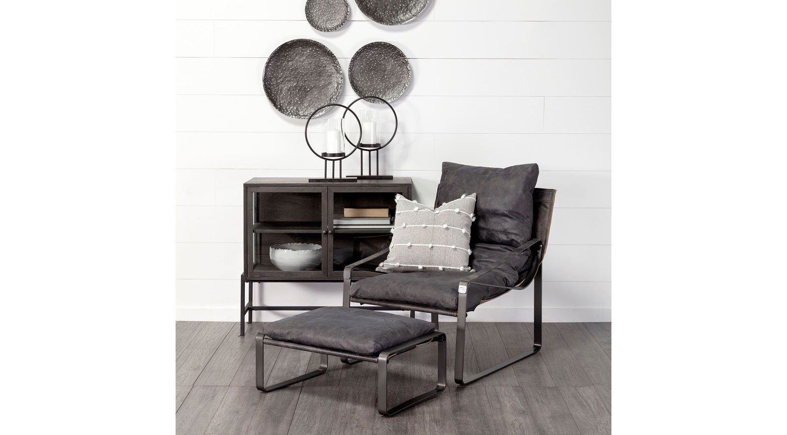 Arelius Dark Brown Wood and Iron 2 Door Accent Cabinet - Image 12